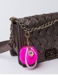 Accesoriu pentru Geanta Pompon Roz cu Perle AG0027