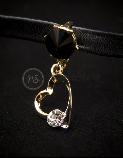 Colier Choker cu Pandantiv Inimioara  LG00108