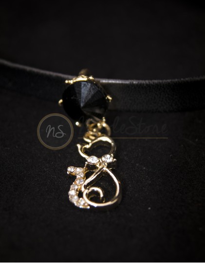 Colier Choker cu Pandantiv Pisicuta LG00107