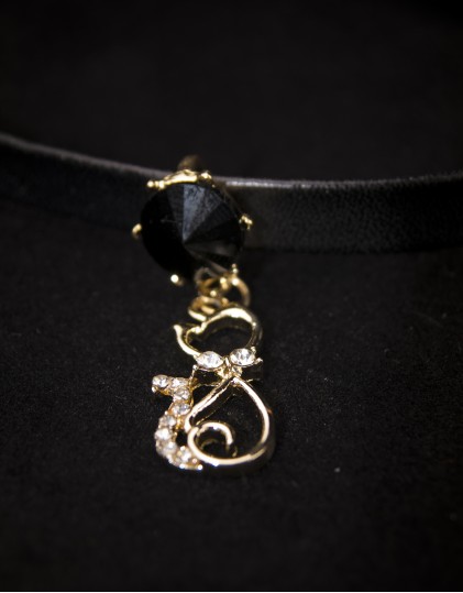 Colier Choker cu Pandantiv Pisicuta LG00107 Colier Choker cu Pandantiv Pisicuta LG00107