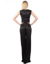 Compleu Pantaloni Evazati cu Top Negru NS00174 Compleu Pantaloni Evazati cu Top Negru NS00174