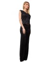 Compleu Pantaloni Evazati cu Top Negru NS00174 Compleu Pantaloni Evazati cu Top Negru NS00174