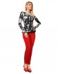 Pantaloni Rosii Conici NS00195