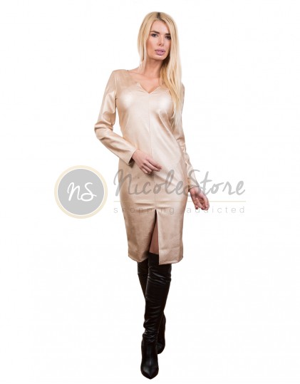 Rochie Piele Ecologica Aurie NS00132 