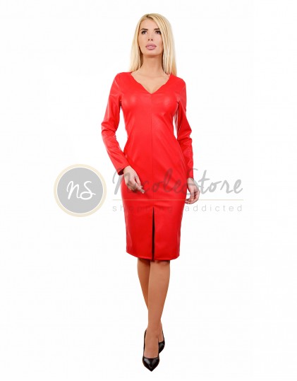 Rochie Piele Ecologica Rosie NS00137