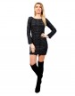 Rochie Scurta Neagra Pufoasa NS00197