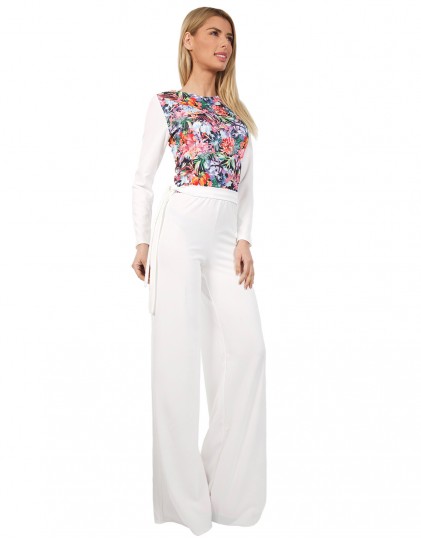 Salopeta Lunga cu Pantaloni Evazati NS00156 Salopeta Lunga cu Pantaloni Evazati NS00156