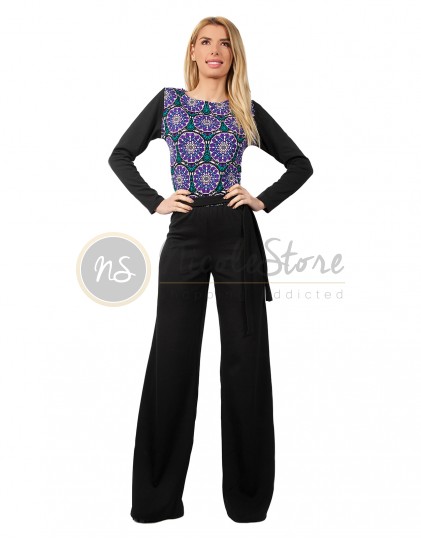 Salopeta Lunga cu Pantaloni Evazati NS00168