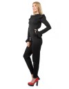 Salopeta Lunga Neagra cu Volanase NS00163 Salopeta Lunga Neagra cu Volanase NS00163