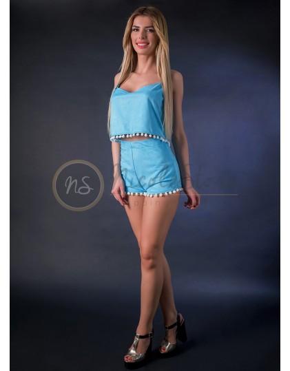 Compleu Dama Casual cu Ciucuri NS00238