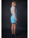 Rochie Scurta din Dantela cu Fusta Suprapusa NS00248