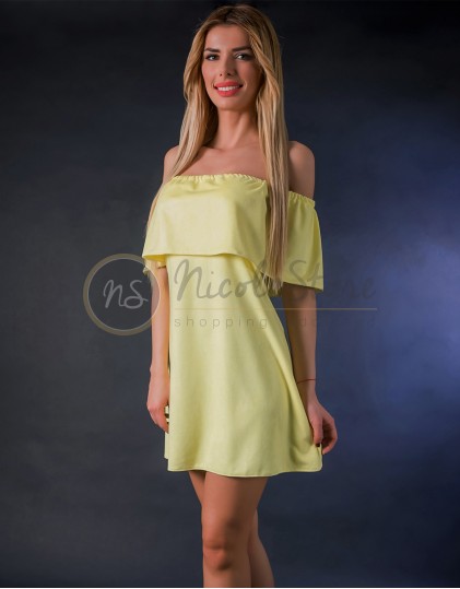 Rochie cu Volan pe Umeri NS00243