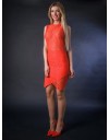 Rochie Scurta din Dantela cu Fusta Suprapusa NS00250 Rochie Scurta din Dantela cu Fusta Suprapusa NS00250