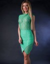Rochie Scurta din Dantela cu Fusta Suprapusa NS00249 Rochie Scurta din Dantela cu Fusta Suprapusa NS00249