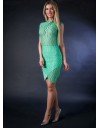 Rochie Scurta din Dantela cu Fusta Suprapusa NS00249 Rochie Scurta din Dantela cu Fusta Suprapusa NS00249